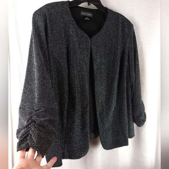 Jessica Howard Women's Black and Silver Evening Jacket - Picture 3 of 8